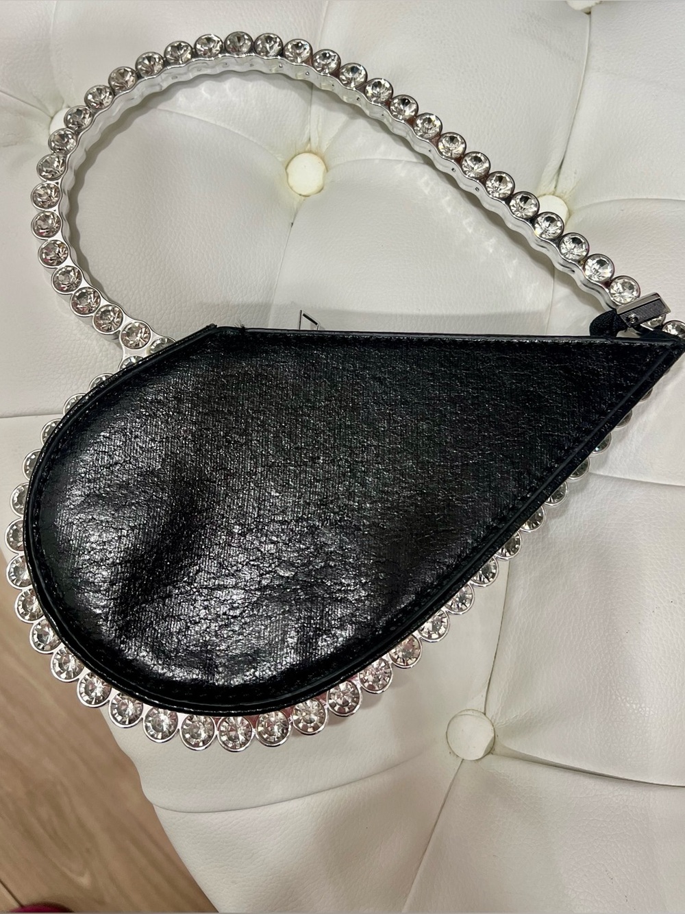 NWOT Teardrop Rhinestone Bag